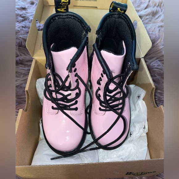 Little Girls Pink 1460 Boot - Picture 5 of 7